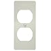 Wiremold 5507D Non-Metallic Duplex Faceplate 5500 Ivory (5 Pack)
