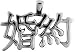Chinese Marriage Character Silver Tone Pewter Pendant Necklace