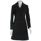 Via Spiga Cashmere Blend Women's Walker Coat IN BLACK COLOR ONLY