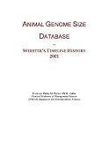 Animal Genome Size Database: Webster's Timeline History, 2001
