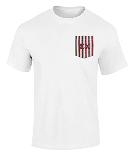 Sigma Chi Americana Pocket T Shirt With Twill Letters By Fashion Greek