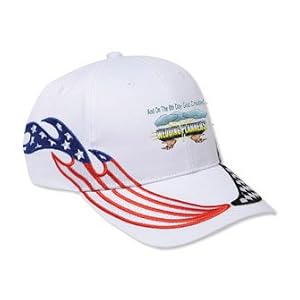 Buy And On The 8th Day God Created WEDDING PLANNERS Adult USA Flag Racing Flame Hat Cap by T-ShirtFrenzy
