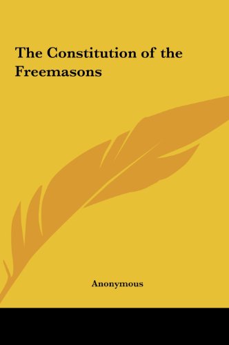 the constitution of the freemasons