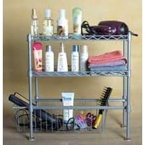 Click here to buy 3 Tier Wire Shelving with One Slide Basket Unit by MAXTREND USA.