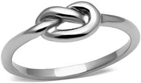 316 Stainless Steel Infinity Knot Ring With (8)