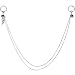 Purple Gem Feather Captive Nipple Chain