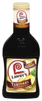 Lawry's, Teriyaki with Pineapple Juice Marinade & Sauce, 12oz Bottle (Pack of 3)