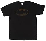 DC COMICS BATMAN DISTRESSED LOGO Fine Cotton Tee Licensed