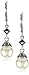 JUDITH JACK Marcasite and Pearl Drop Earrings title=
