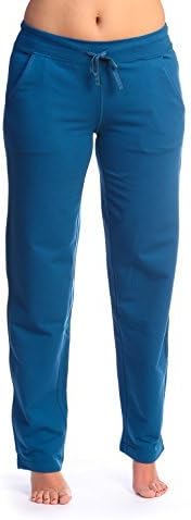 Lolo Lime Women's French Terry Lounge Sweatpant - Teal Tropic, Medium