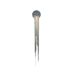 Nova Lighting 6344 Bead Sconce, Brushed Nickel with Bead Chain Shades by Nova Lighting