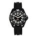 H3 Tactical H3 OS1, Black w/Date, Orange, Black Bezel, Black Silicone St