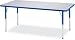 Jonti-Craft 6408JCE112 Kydz Activity Table - Rectangle - 30 x 60 Inches, 15-24 Inch Height - Gray/Navy