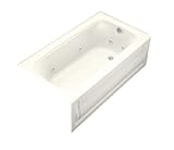 KOHLER K-1151-RA-96 Bancroft 5-Foot Whirlpool, Biscuit