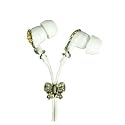 Crystal sound headphones flower/butterfly design