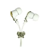 Crystal sound headphones flower/butterfly design