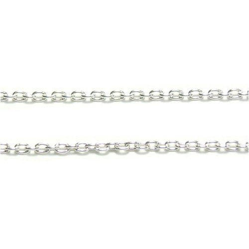 新宿銀の蔵 シルバーあずきチェーン　幅1.3mm(38～45cm)