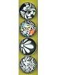 iPop Clicks MOE3 Jackie Shapiro Black and White Cutout 4-Pack Magnet Set
