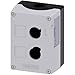 Siemens 3SU18020AA000AB1 ENC PLASTIC GREY TOP 2 HOLE 22MM EMPTY