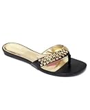 Paris Hilton Women's Steel Thong Sandal