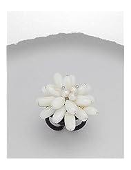 Flower Cotton Waxed Thread Mother of Pearl Ring