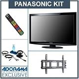 Panasonic TC-L32C22 32 inch Class Viera C22 Series LCD HDTV 720p Resolution, with Accessory Kit (2 HDMI Cables, 1 RGB Cable, 1 Audio Cable, Plasma / LCD Clean Kit, Monster 6 Outlet Surge Protection, TV Wall and Ceiling Mount)