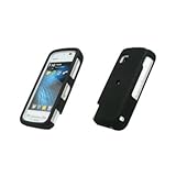 Premium Black Rubberized Snap-On Cover Hard Case Cell Phone Protector for N ....