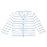J by Jasper Conran-Baby's light blue and white striped knitted cardigan-3-6 months