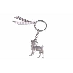Gift Company Mops, Schl�sselanh�nger 72639 Silber Matt Farben