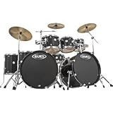 Mapex Voyager 8-Piece Double Bass Drum Shell Pack with Throne Black (Black)