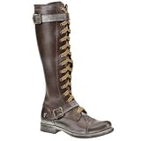 FRYE Women's Jenna Cap toe  Boot,Dark Brown,7 M US