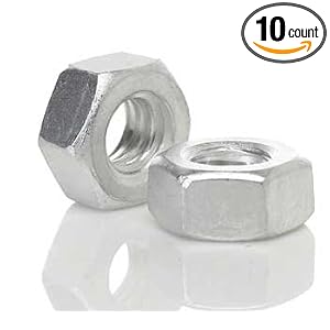 Aluminum Hex Nut, #8-32 (Pack of 10)