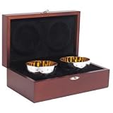 Review Carrs Of Sheffield  / Pair Of Tumble Cups In Mahogany Finish Presentation Case In Sterling Silver By Carrs Of Sheffield