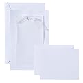 Triple Debossed Border Invitation Kit with Vellum and Ribbon Accents