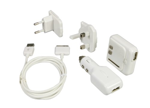 Logic3 3 in 1 Power Kit f&uuml;r iPod und iPhone: Netzteil mit USB-Ausgang, Autoladeadapter mit Preisvergleich