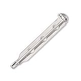 Silver Tone Glue On Bar Pin Back 1 1/2 Inch (39mm) (24 Pieces)