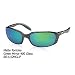 Costa Del Mar Brine Polarized Sunglasses - Costa 400 Glass Lens Black/Green Mirror, One Size