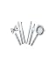 Hammered Steel 5 Piece Bar Set by Trudeau