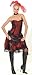 Saloon Girl Deluxe Fancy Dress Costume (adult size 10-12) - Red