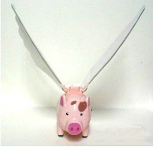 Flying Pig with Flapping Wings