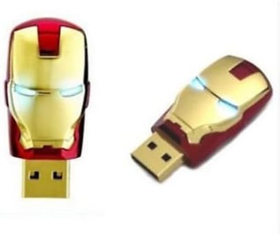 Gold Iron Man 8GB usb 2.0 flash memory stick pen drive