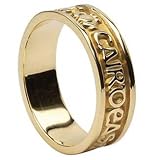 Gra Dilseacht Cairdeas Ladies Wedding Band - 14k Yellow Gold