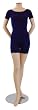 Extensions by Trienawear TR3062-C Short Sleeve Biketard Cotton Spandex
