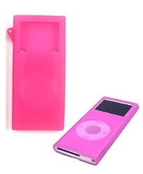Ipod Nano Skin Covers Silicon Skin Cover (2nd Generation Aluminum) (HotPink)