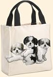 Dog Breeds Puppies Tote Bags