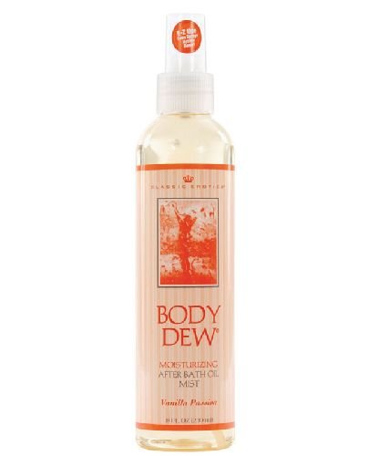 Classic Erotica Body Dew After Bath Oil, Vanilla Passion, 8 oz bottle
