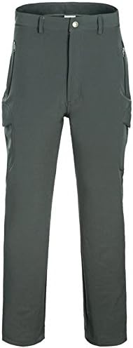LANBAOSI Men's Waterproof SoftShell Hunting Fleece Outdoor Pants
