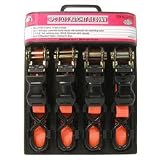 4 Piece High Quality Ratchet Tie Downs