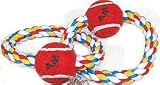 Rope Toys w/Tennis Balls 14 In Twin Loop-2 Balls