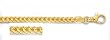 14K Yellow Gold Square Franco Chain Bracelet - 4.60mm - 8.75 inch